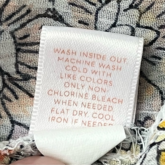 Vintage Y2k Retro Sheer Paisley Pintuck Peasant Blouse Tunic Beqch Boho Hippie M - Picture 8 of 10